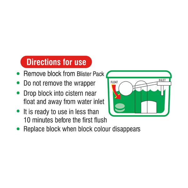 My Home Expelz Cleanmatic Pine Cistern Block 100 g - Image 4