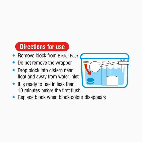 My Home Expelz Cleanmatic Regular Cistern Block 100 g - Image 4