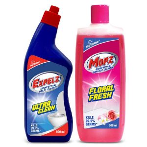 My Home Expelz & Mopz Floral Fresh Cleaning Combo Pack (500 ml + 500 ml)