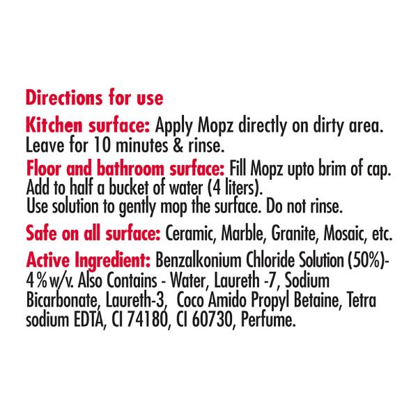 My Home Mopz Aqua fresh Disinfectant Surface Cleaner 500 ml (Buy 1 Get 1 Free) - Image 6