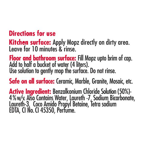 My Home Mopz Floral Fresh Disinfectant Surface Cleaner 1 L (Buy 1 Get 1 Free) - Image 7