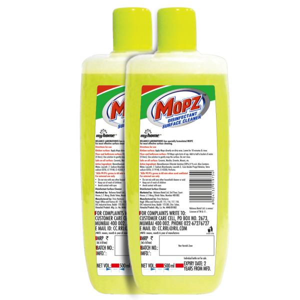My Home Mopz Lime Fresh Disinfectant Surface Cleaner 500 ml (Buy 1 Get 1 Free) - Image 8