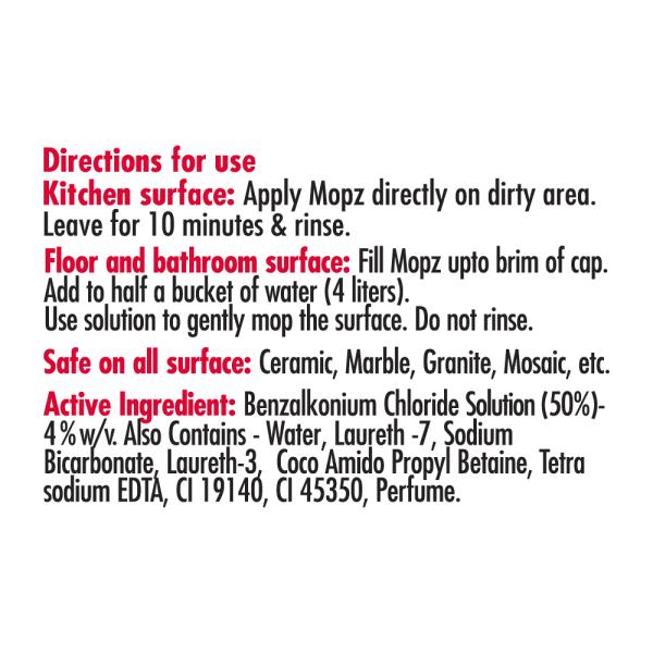 My Home Mopz Lime Fresh Disinfectant Surface Cleaner 500 ml (Buy 1 Get 1 Free) - Image 7