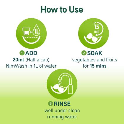 Nimwash Vegetable & Fruit Liquid Wash - Image 3