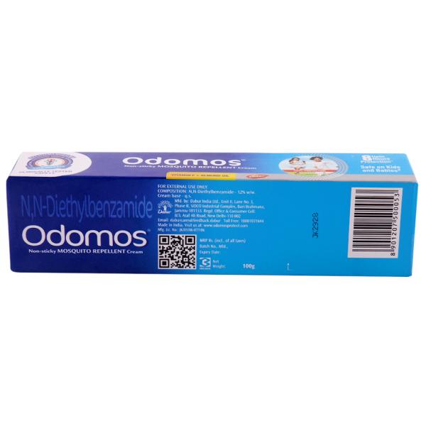 Odomos Non-sticky Mosquito Repellent Cream with Vitamin E + Almond Oil 100 g - Image 5