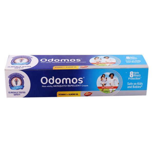Odomos Non-sticky Mosquito Repellent Cream with Vitamin E + Almond Oil 100 g - Image 3