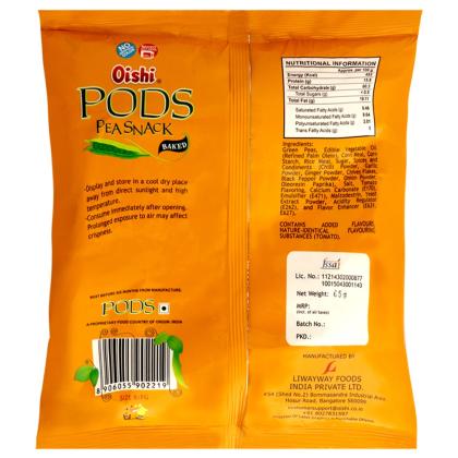 Oishi Pods Manchurian Pea Snack 65 g - Image 7