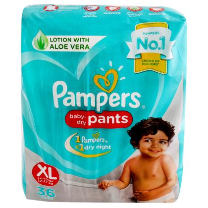 pampers baby dry pants xl 34 count 12 17 kg 1 20201014