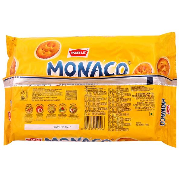 Parle Monaco Classic Regular Salted Biscuits 400 g - Image 10