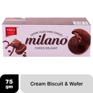 Parle Platina Milano Choco Delight Centre Filled Dark Cookies 75 g