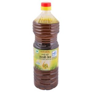 Patanjali Kachi Ghani Mustard Oil 1 L (Bottle)