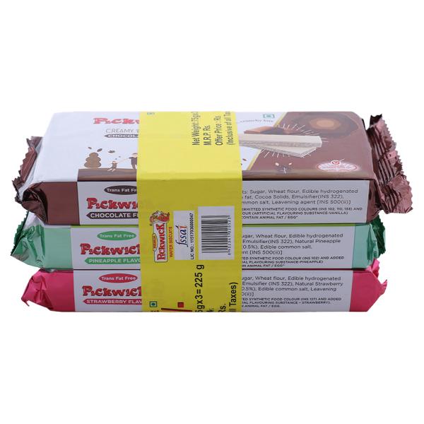 Pickwick Assorted Wafers 75 g (Pack of 3) - Image 8