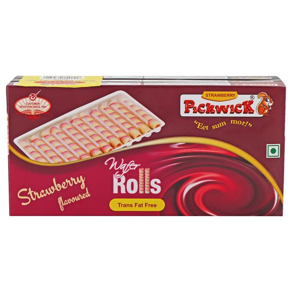 Pickwick Strawberry & Chocolate Wafer Rolls Combo Pack 50 g (Pack of 3)