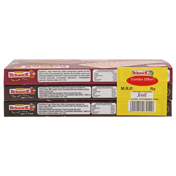 Pickwick Strawberry & Chocolate Wafer Rolls Combo Pack 50 g (Pack of 3) - Image 9