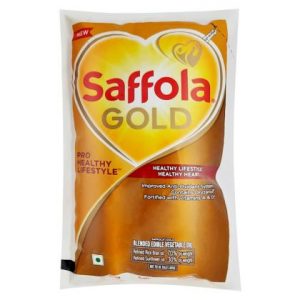 Saffola Gold Pro Healthy Lifestyle RiceBran Based Blended Oil 1 L