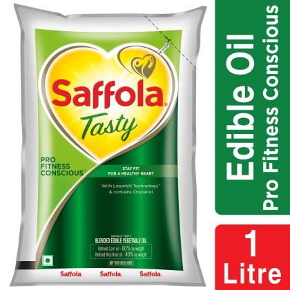 Saffola Tasty Pro Fitness Concious Corn Based Blended Oil 1 L