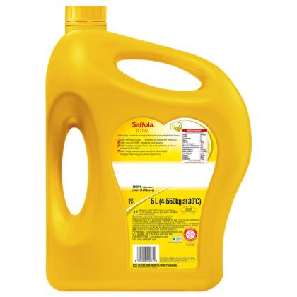 Saffola Total Pro Heart Concious RiceBran Based Blended Oil 5 L - Image 3