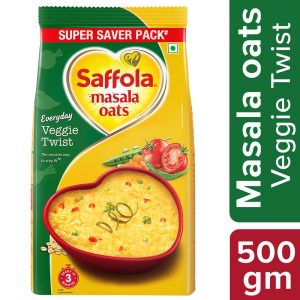 Saffola Veggie Twist Instant Masala Oats 500 g