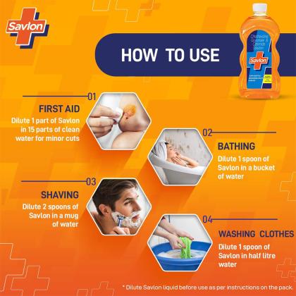 Savlon Antiseptic Disinfectant Liquid 1 L - Image 4