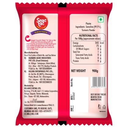 Snactac Elbow Pasta 900 g - Image 2