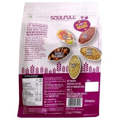 Soulfull Fruit & Nut Millet Muesli 700 g - Image 2