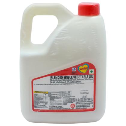 Sundrop Heart Blended Edible Vegetable Oil 3 L - Image 2