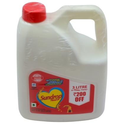 Sundrop Heart Blended Edible Vegetable Oil 3 L - Image 5