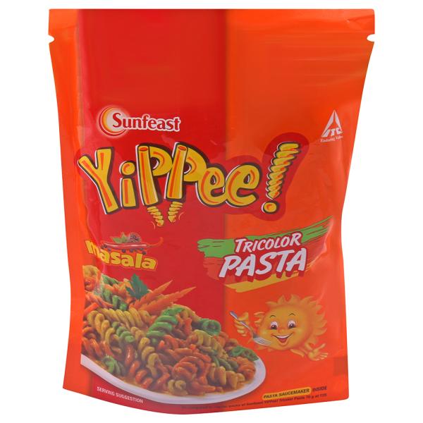 Sunfeast Yippee Masala Instant Tricolor Pasta 70 g (Get +21 g extra) - Image 3