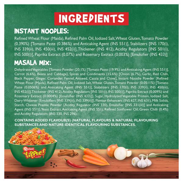 Sunfeast Yippee Saucy Masala Instant Noodles 65 g - Image 4