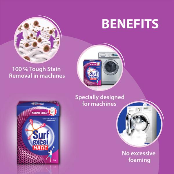 Surf Excel Matic Front Load Detergent Powder 1 kg - Image 8