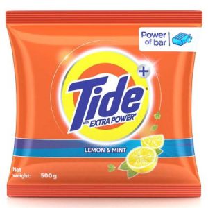 Tide Plus Lemon & Mint Detergent Powder 500 g