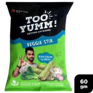 Too Yumm Sour Cream & Onion Vegi Stix 60 g