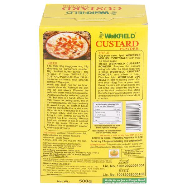 Weikfield Vanilla Custard Powder 500 g - Image 7