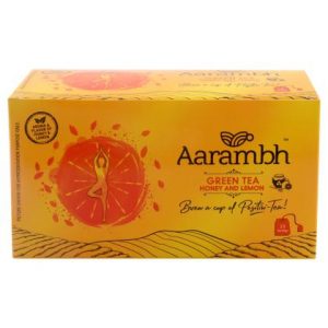 Aarambh Green Tea Honey & Lemon 25 pcs (Carton)