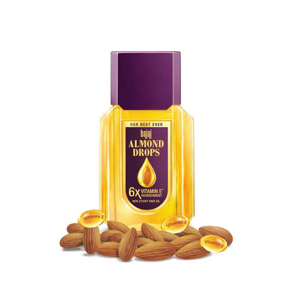 Bajaj Almond Drops Non Sticky Hair Oil 50 ml Basket Hunt