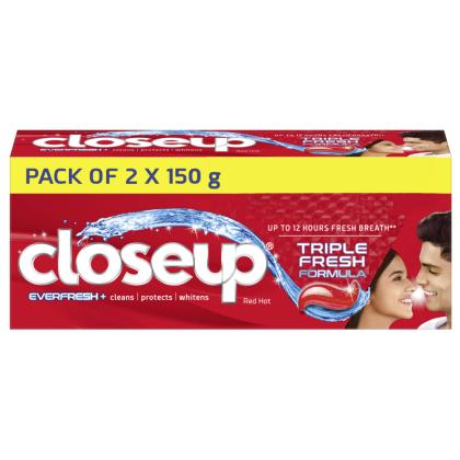 Closeup Ever Fresh Red Hot Gel Toothpaste 150 g (Pack of 2) - Image 2