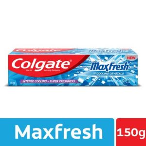 Colgate Max Fresh Peppermint Ice Blue Gel Toothpaste 150 g