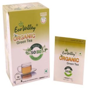 Eco Valley Organic Tulsi Green Tea Bags 25 pcs