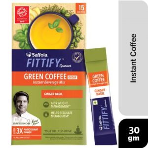 Fittify Ginger Basil Instant Green Coffee Premix 30 g