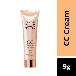 Lakme 9 to 5 All In 1 SPF 30 PA++ Instant Skin Stylist CC Cream, Beige 9 g