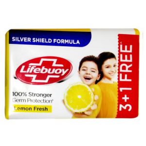 Lifebuoy Lemon Fresh Soap 125 g (Buy 3 Get 1 Free)