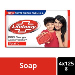 Lifebuoy Total Soap 125 g (Buy 3 Get 1 Free)