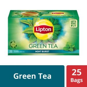 Lipton Mint Burst Green Tea Bags 25 pcs (Carton)