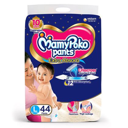 MamyPoko Extra Absorb Pants (L) 44 count (9 - 14 kg) - Image 2