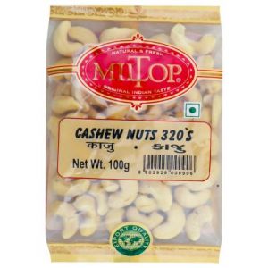 Miltop Whole (W320) Cashews 100 g