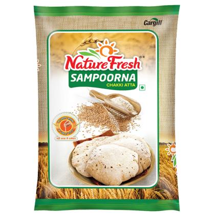 Nature Fresh Sampoorna Chakki Whole Wheat Atta 10 kg - Image 3