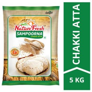 Nature Fresh Sampoorna Chakki Whole Wheat Atta 5 kg