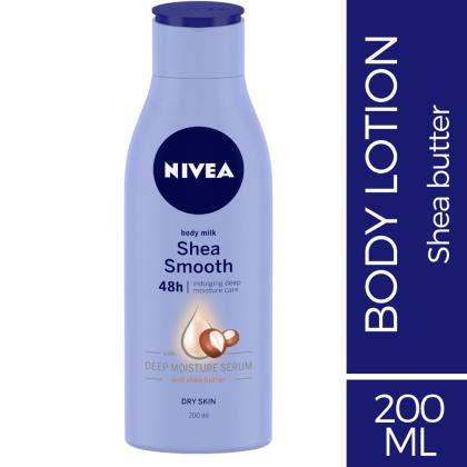 Nivea Shea Smooth 48 Hour Body Milk for Dry Skin 200 ml