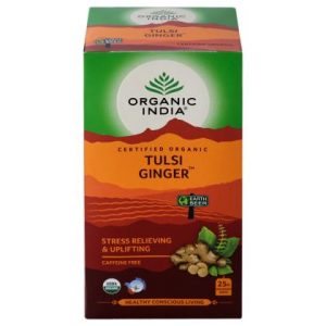 Organic India Tulsi Ginger Tea Bags 25 pcs (Carton)