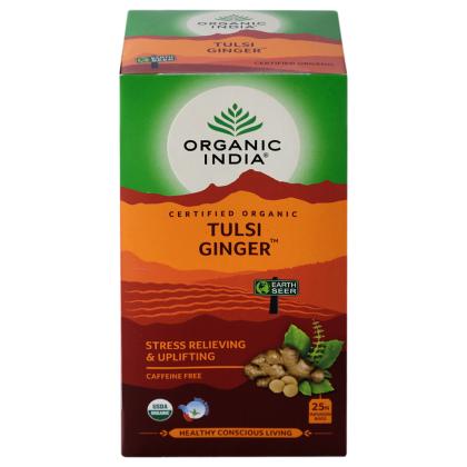 Organic India Tulsi Ginger Tea Bags 25 pcs (Carton)
